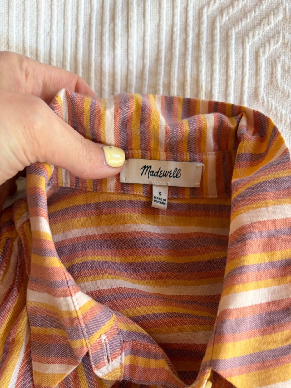 Madewell Central Shirt in Rainbow Stripe - Picture 6 of 6